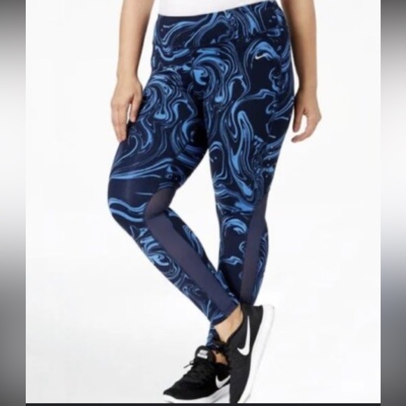 Nike Pants - Nike Dri-FIT Blue and Green Leggings